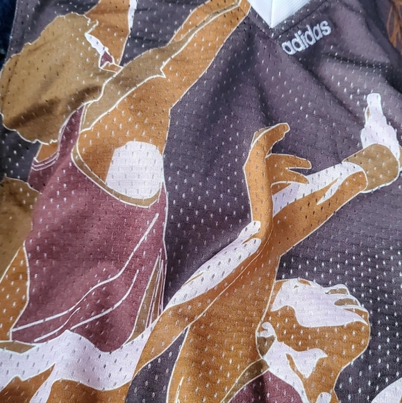 Adidas basketball 🏀 women's vest brown pink S 10 uk 2004 - Picture 5 of 8
